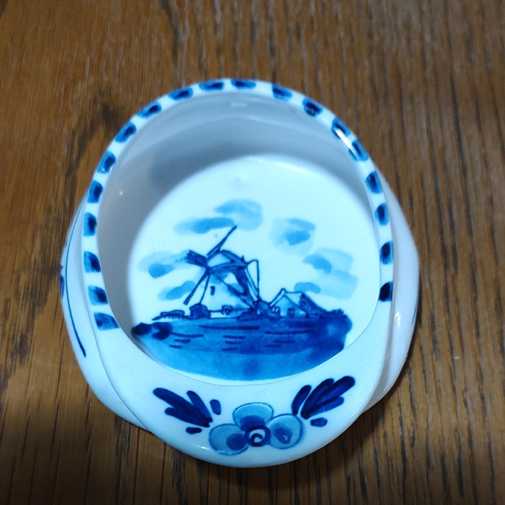 Blue and White Ceramic Art Plates with Traditional Designs